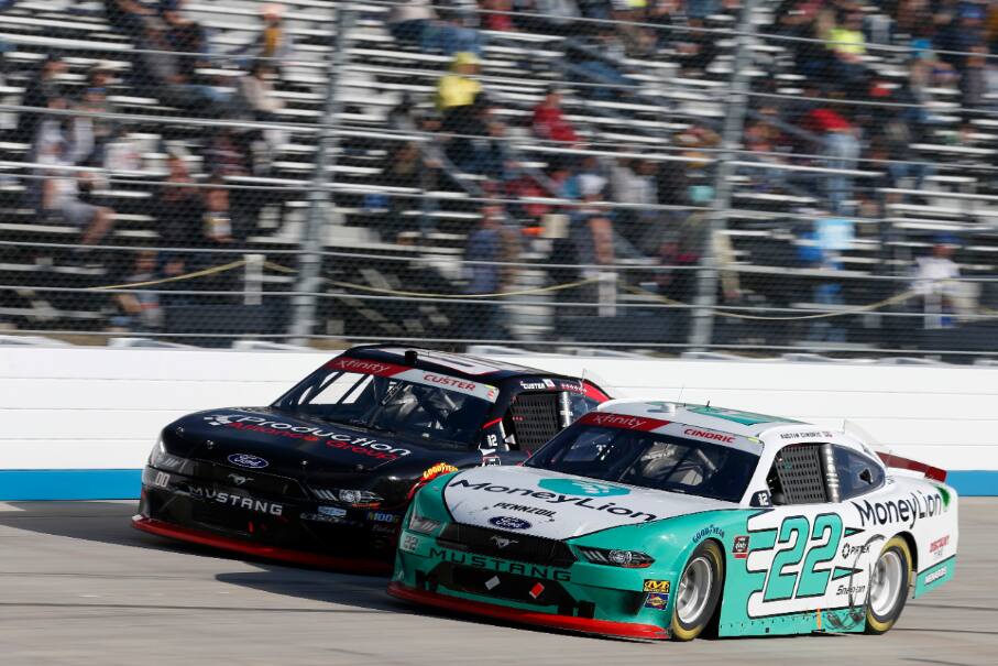 Team Penske's Austin Cindric ran up front all day and finished third. Team Penske's Austin Cindric ran up front all day and finished third.